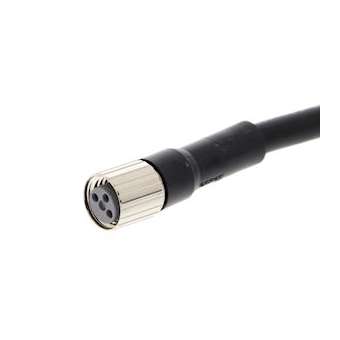 Connecteur pour capteur, m8 3-fils, connecteur femelle droit, pur, 2m|Omron electronics-OMRXS3F-M8PUR3S2M