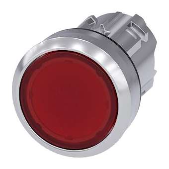 BOUTON-POUSSOIR LUMINEUX, ROUGE|Siemens Industries et Infrastructures-SIE3SU1051-0AA20-0AA0