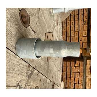 Embout démontable lisse en acier thermolaqué 76x70mm pour fût 60mm|Petitjean-PTJ6881010762