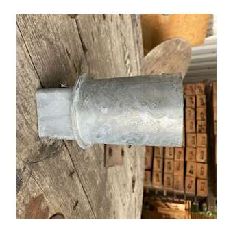 Embout démontable lisse en acier thermolaqué 76x100mm pour fût TC89|Petitjean-PTJ6881011212