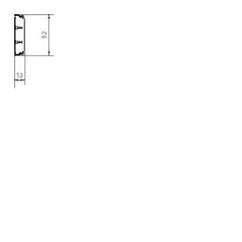 Moulure ATA 12x50 2cloisons Pure|Hager-HAGATA125029016