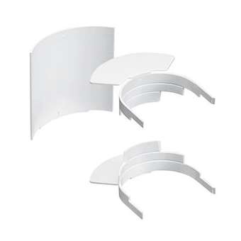 Fond d'angle intérieur VDI-Pour goulottes Logix 45 sauf 50x50mm-PVC Blanc Artic|Planet wattohm-PLW48182