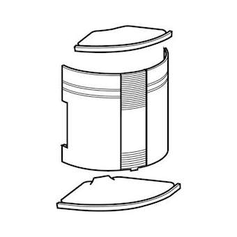 Fond d'angle extérieur VDI - Pour goulottes Logix Universel - PVC Blanc Artic|Planet wattohm-PLW48193
