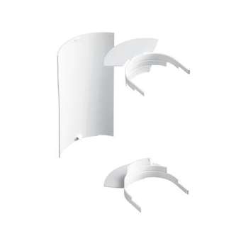 Fond d'angle intérieur VDI - Pour goulottes Logix Universel - PVC Blanc Artic|Planet wattohm-PLW48192
