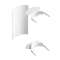 Fond d'angle intérieur VDI - Pour goulottes Logix Universel - PVC Blanc Artic|Planet wattohm-PLW48192
