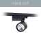 meteor 3 projecteur 3-Phases noir LED LO 4000K 19,5W 2874lm 38DEG