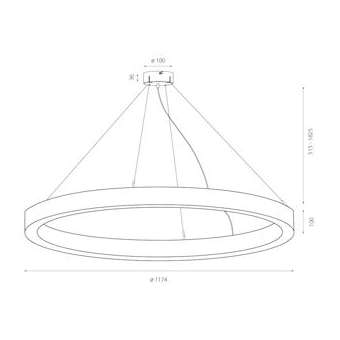 sinus.quiet suspension centrale argent LED LO 4000K 44W 5078lm|Planlicht-AH4R33Z117-QLSIE1840L1S