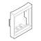 Bague adaptateur pour prise informatique 45x45mm-Pour plinthe Keva-PVC Blanc|Planet wattohm-PLW11094