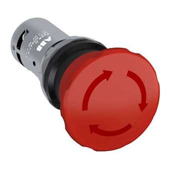 Ce4T-10R-11 Bouton Arrêt Urgence 40mm Par Rotation 1NO+1NF|ABB-ABB840261
