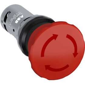 Ce4T-10R-11 Bouton Arrêt Urgence 40mm Par Rotation 1NO+1NF|ABB-ABB840261