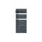 Sèche-serviettes Allure 3 mat à gauche 0500W gris ardoise