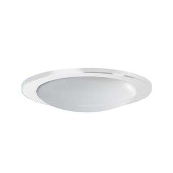 DR195-HO-K-D-W, diffuseur rond, mat. synthétique opale, collerette blanc., D195|Ridi-RII0202748