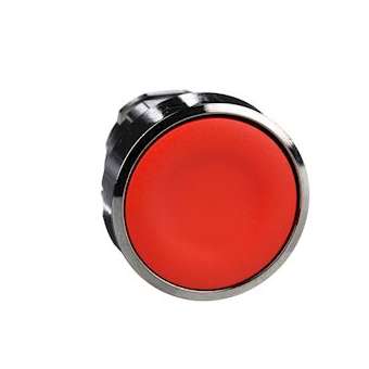 Harmony XB4 - tête bouton poussoir - D22 - affleurant - rouge|Schneider Electric-SCHZB4BA4