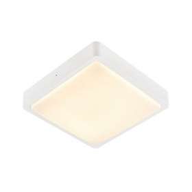 AINOS SENSOR, applique plafonnier ext carré blanc LED 18W 3000K/4000K détecteur|SLV-DC51003451