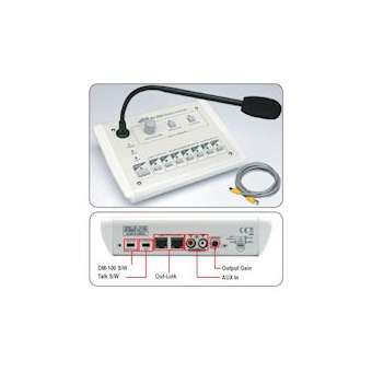 Pupitre micro à téléc. de 5 zones +AG + TC du DM 100 + RR 100|Rondson-ONDRC_100