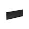 Plaque vierge acier noir 19', 4U
