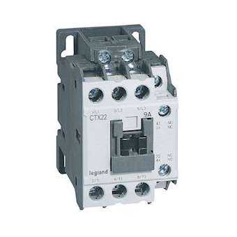 Contacteur de puissance CTX³ 22 - 3P - 9A - bornes à vis - 1NO+1NF - 24V|Legrand-LEG416081