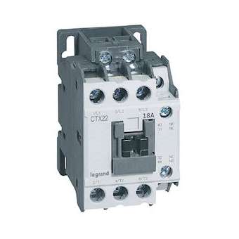 Contacteur de puissance CTX³ 22 - 3P - 18A - bornes à vis - 1NO+1NF - 24V|Legrand-LEG416101