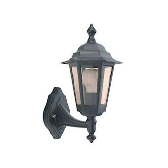NIZA - Applique Mur Ext. IP43 IK02, noir, E27 60W max., lampe non incl.|Aric-ARI1933