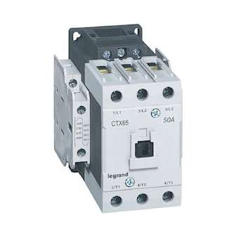 Contacteur de puissance CTX³ 65 - 3P - 50A - bornes à cage - 2NO+2NF - 24V~|Legrand-LEG416150