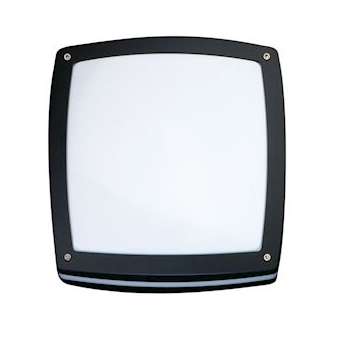 SIDEWALK hublot carré noir LED 14W 4000K coupure de phase classe I IP65|Sg lighting-NOL644832