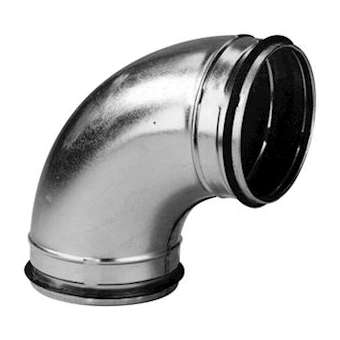 Coude 90DEG mâle/mâle acier galvanisé à joints, classe C, D 630 mm|S&P France ( Unelvent )-UNE866660