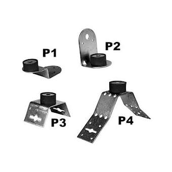 Pattes de suspension acier galvanisé en V pour conduits circulaires, 4 unités|S&P France ( Unelvent )-UNE865301