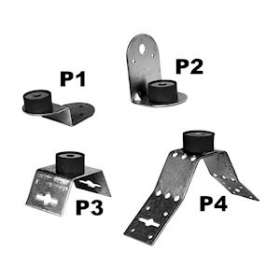 Pattes de suspension acier galvanisé en V pour conduits circulaires, 4 unités|S&P France ( Unelvent )-UNE865301
