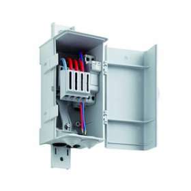 Boîter CPLUM Goulotte + 1 CC 10x38 Uni+N bornier 2x4x16 mm² - Gris|Seifel-SEI41D1001