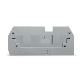 Plaque de recouvrement réductrice / Epaisseur 1 mm / Gris|Wago contact-WAG283-357