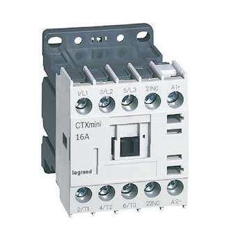Mini-contacteur de puissance CTX³ 3P 16A+contact auxiliaire-1NF - 24V|Legrand-LEG417071