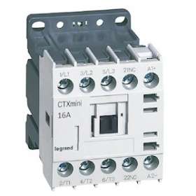 Mini-contacteur de puissance CTX³ 3P 16A+contact auxiliaire-1NF - 24V|Legrand-LEG417071