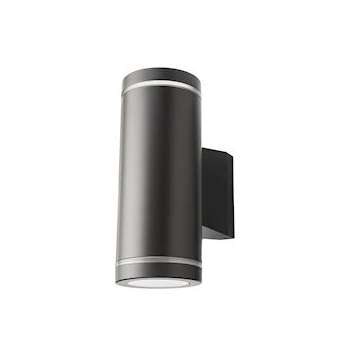 METRO DECO applique cylindrique graphite LED 2x6,2W GU10 3000K classe II IP65|Sg lighting-NOL623705