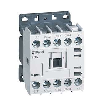 Mini-contacteur de puissance CTX³ 4P sans contact auxiliaire - 20A - 24V~|Legrand-LEG417140