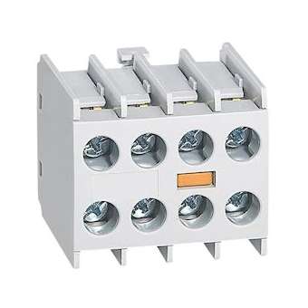 Bloc de contacts auxiliaires adaptables - mini-contacteurs CTX³ - frontal 4NO|Legrand-LEG417153