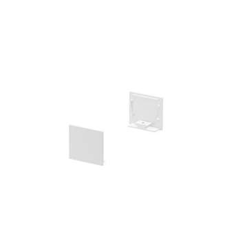 GRAZIA 20, embouts pour profil à encastrer, 2 pièces, blanc|SLV-DC51000566