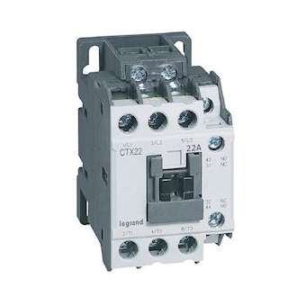 Contacteur de puissance CTX³ 22 - 3P - 22A - bornes à vis - 1NO+1NF - 24V~|Legrand-LEG416110