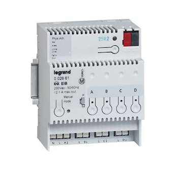 Contrôleur modulaire BUS KNX - ON OFF et 4 sorties 8A - 4 modules|Legrand-LEG002661
