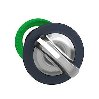 Harmony XB5 - tête bouton à manette lumineux - flush - 2 pos fix - blanc|Schneider Electric-SCHZB5FK1213