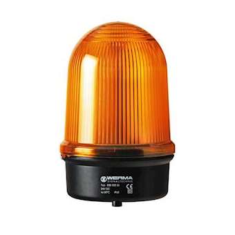 Feu double flash - Série 838 - 24VDC - Orange - Montage à plat|-WRM83830055