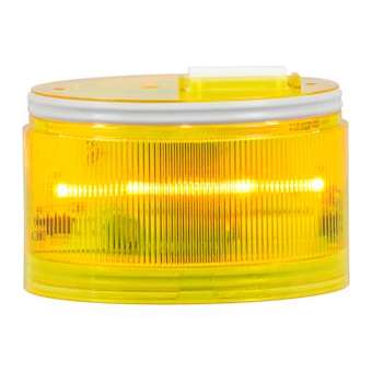 ELYPS LM: élément lumineux jau - lumière fixe - lentille colorée - IP65 - 24V|Sirena-ENA32335