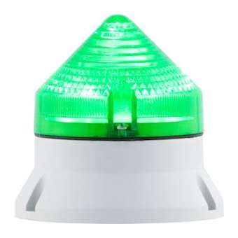 CTL600 STEADY vert, feu fixe, IP54, 12/240ACDC, diamètre 60mm, base grise|Sirena-ENA33834