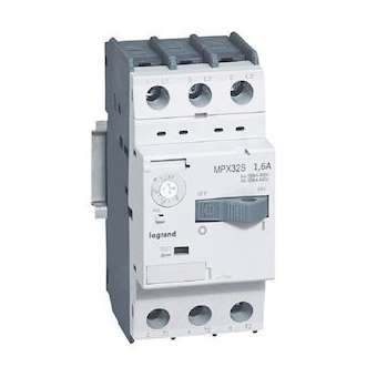 Disjoncteur moteur magnétothermique MPX³32S - réglage 1A à 1,6A - Icu 100kA 415V|Legrand-LEG417305