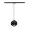 LIGHT EYE 150, suspension pour rail 1 allumage, noir/chrome, QPAR111 max. 75W|SLV-DC51000713