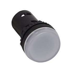 Voyant monobloc avec LED intégrée IP69 Osmoz complet - blanc - 24V~ ou 24V|Legrand-LEG024600