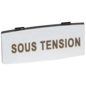 Insert Osmoz avec texte - alu - petit modèle avec marquage SOUS TENSION|Legrand-LEG024339