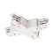 S-TRACK, connecteur en X, pour rail 3 allumages, intérieur, blanc|SLV-DC51001389