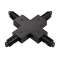 Connecteur en X pour rail 1 allumage 16A max, noir