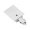 Alimentation, terre droite, intérieur, pour rail 1 allumage à encastrer, blanc