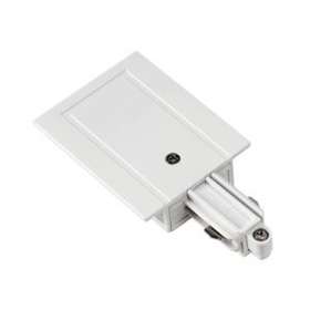 Alimentation, terre droite, intérieur, pour rail 1 allumage à encastrer, blanc|SLV-DC5143241
